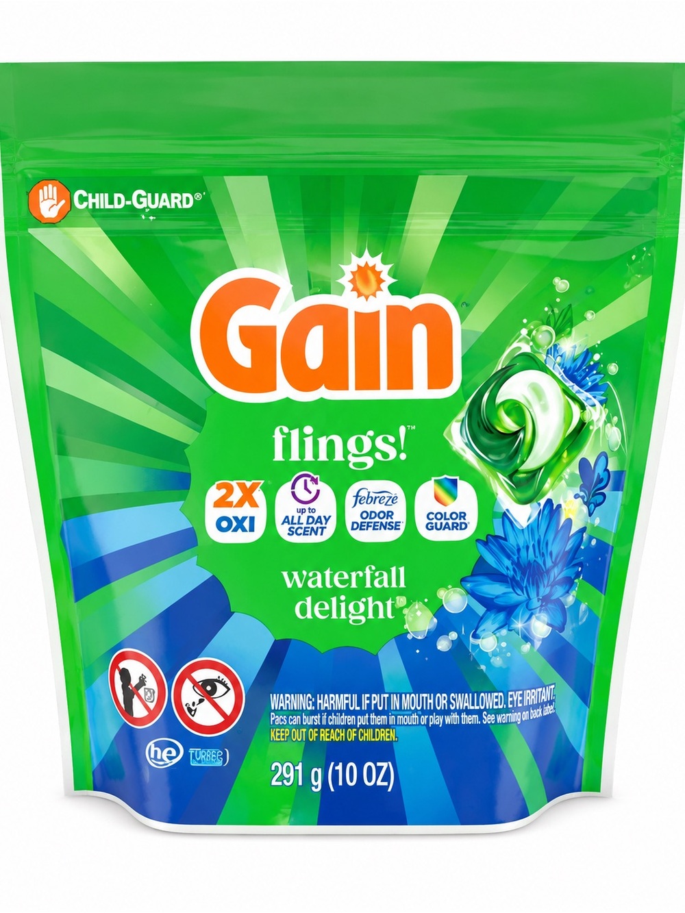 Gain Waterfall Delight Laundry Pods